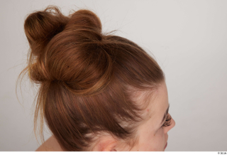 Olivia Sparkle brown hair messy bun 0007.jpg